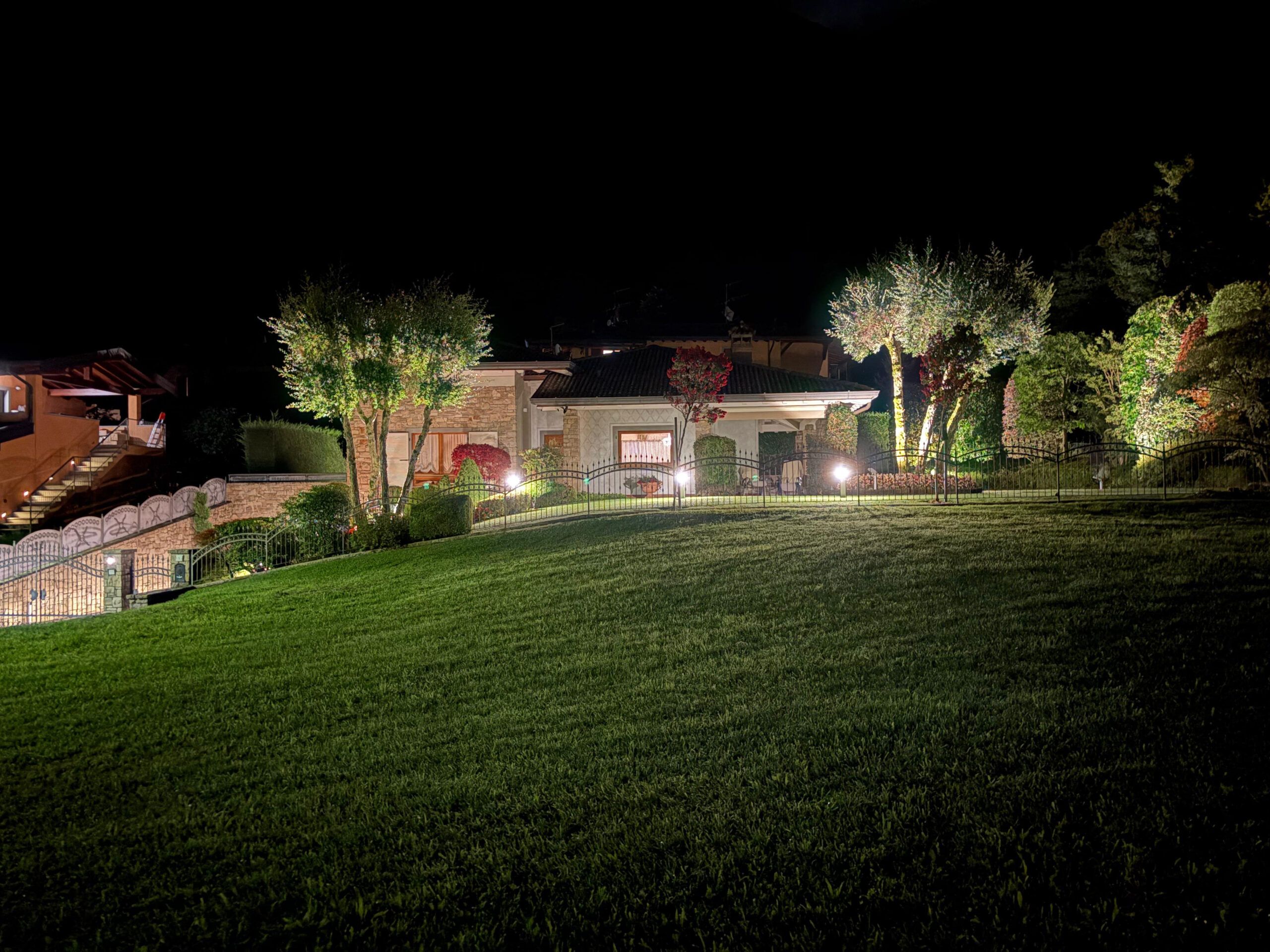 Progetto illuminazione esterno abitazione privata